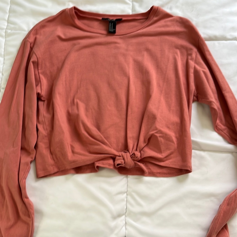 Forever 21 coral long sleeve